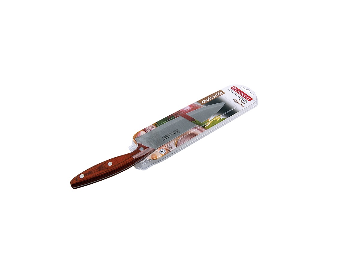 # 2182 - AZZURA - 20cm (8”) Chefs Knife - Wood Rossetti Azzura 20cm Chefs Knife Wood - Image 1