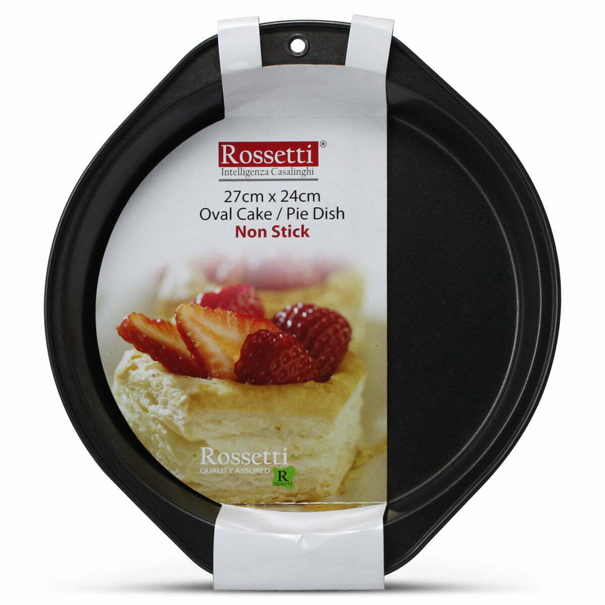 3146 Rossetti Non-Stick Oval Cake / Pie Dish Bakeware (27x24cm) - Image 1