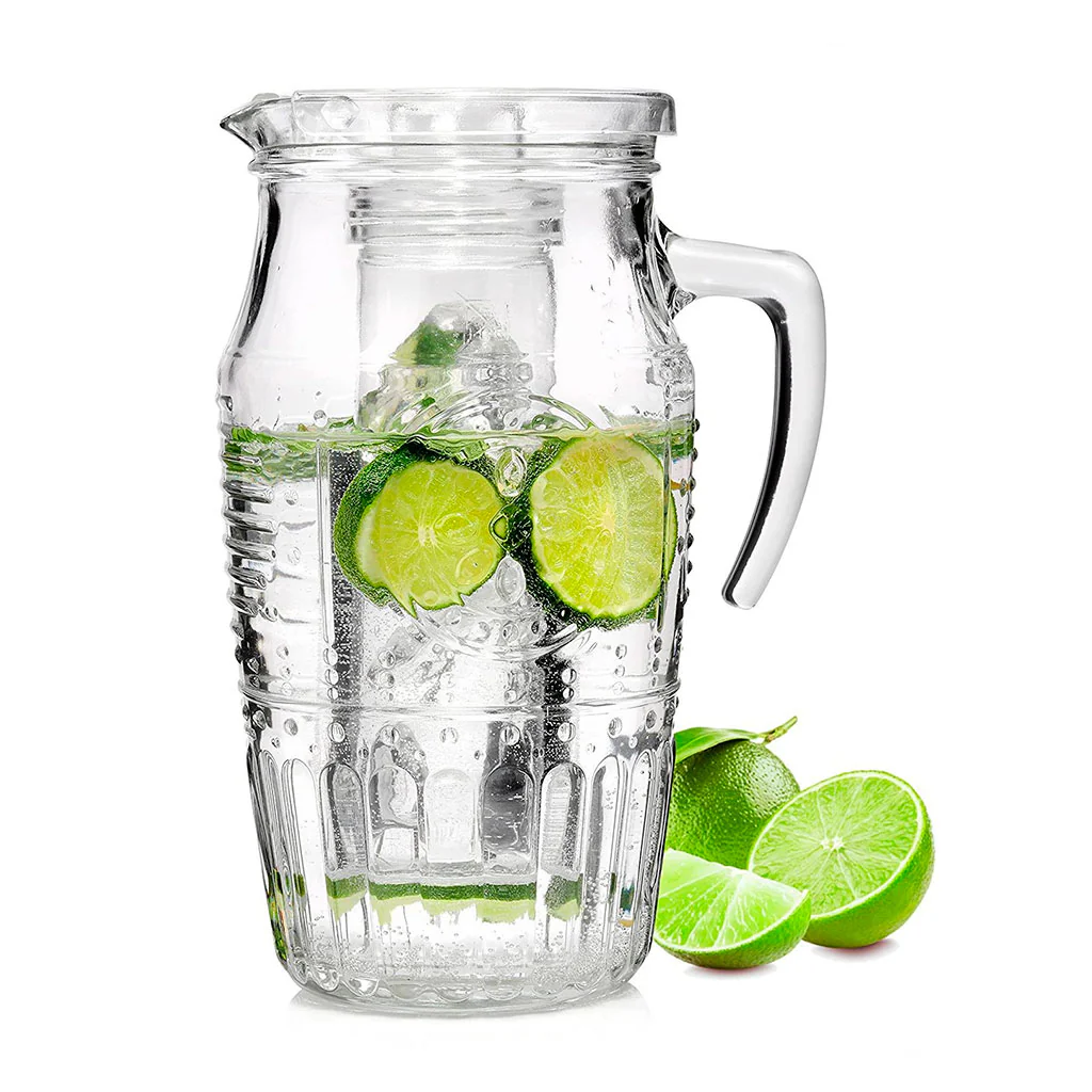 335942MQD321990 Romantic Glass Jug Pitcher (23.6x12.5cm) 1.9L - Image 1
