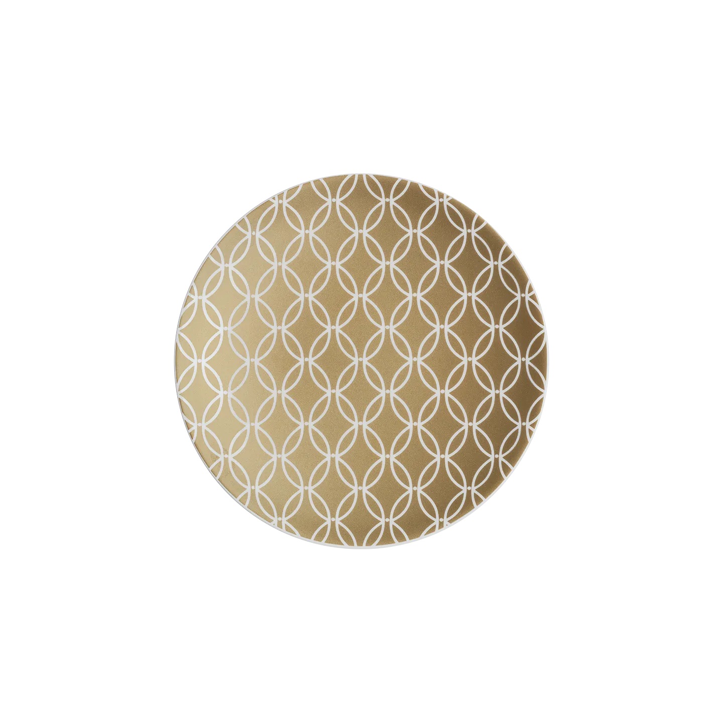 457010103 Denby Modern Deco Gold Porcelain Small Plate - Image 1