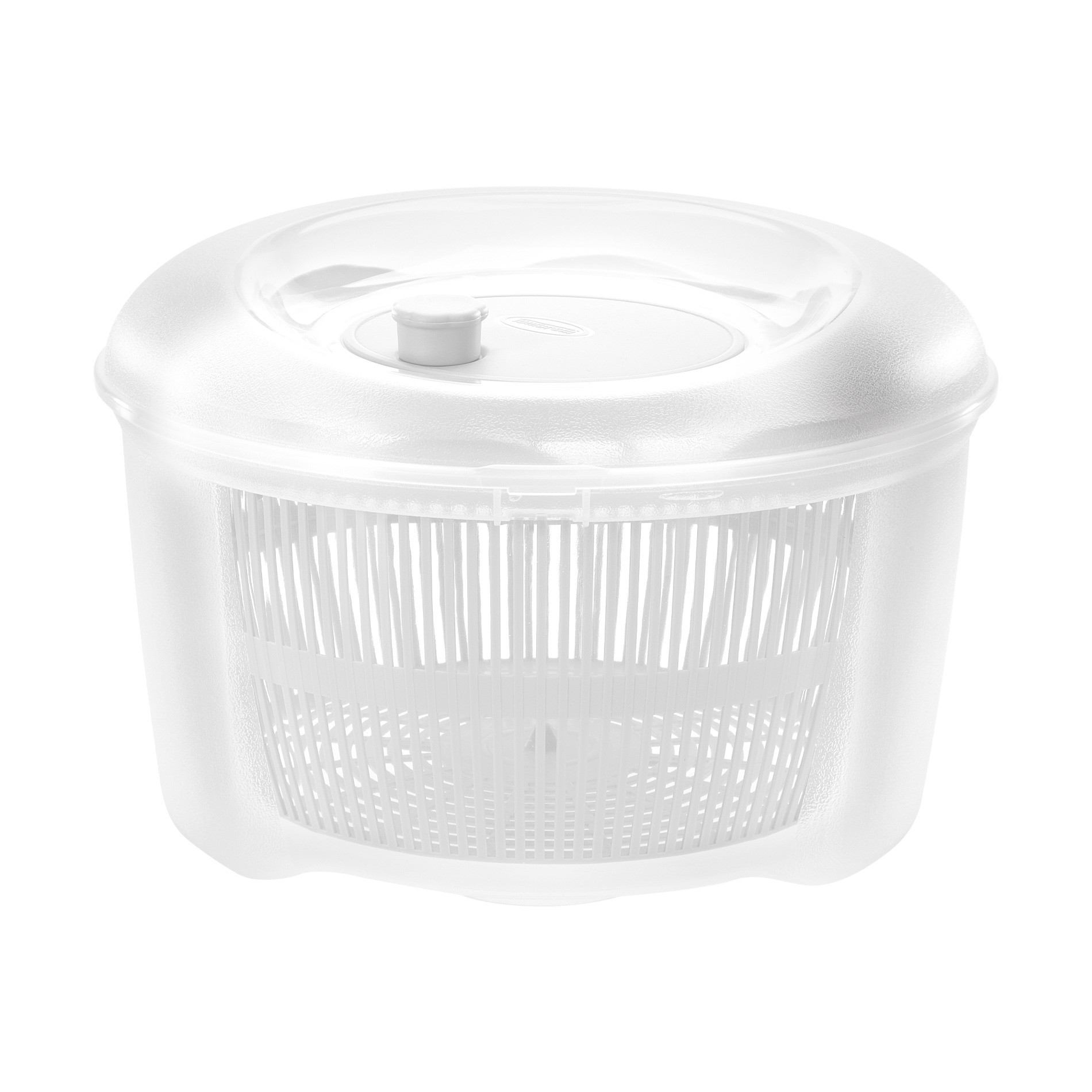 9072483A78 Tontarelli White Rucola Salad Spinner 29cm 7.2L - Image 1