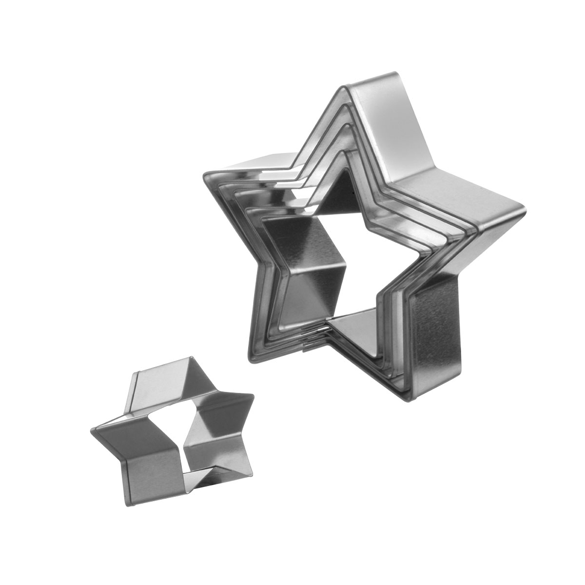9131000MI Ottinetti Star Shaped Cookie Cutter (Set of 6) - Image 1