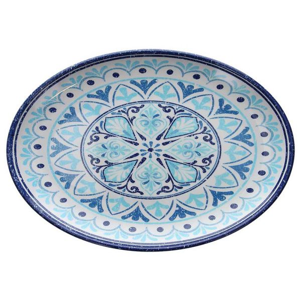 Cefalu Oval Melamine Serving Plate 35cm Cefalu Oval Melamine Serving Plate (35.5x25.5cm) - Image 1