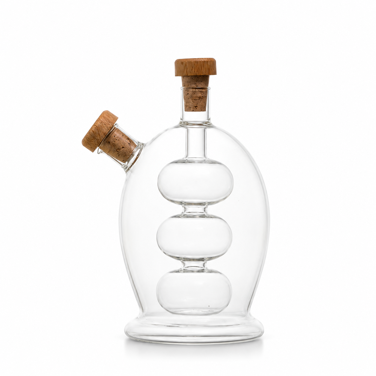 Gio Oliera Clear Glass Sphere Oil & Vinegar Dispenser Gio Oliera Clear Glass Sphere Oil & Vinegar Dispenser - Image 1