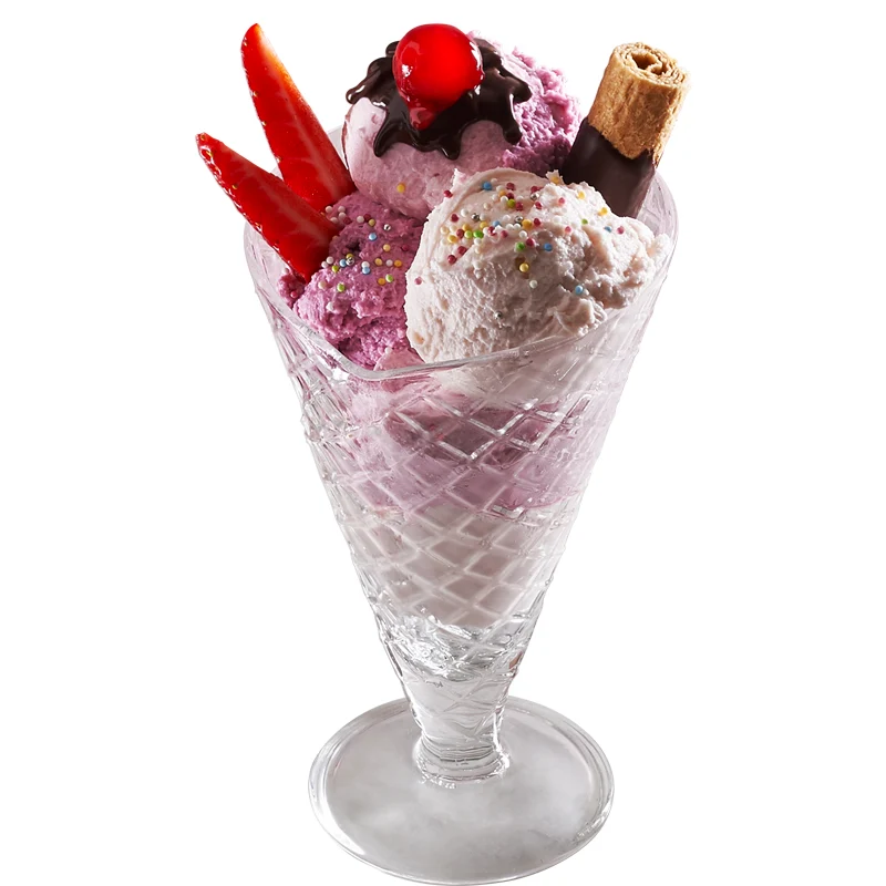 Ice Cream Dessert Glass Gelato Wafer Ice Cream Glass 210ml - Image 1