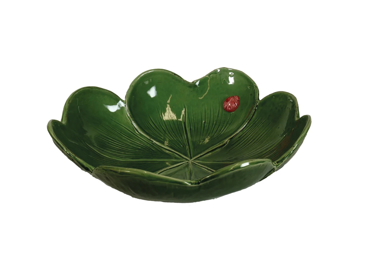 J6BL-1@V Virginia Green Clove Ceramic Centrepiece Bowl (32x15cm) - Image 1
