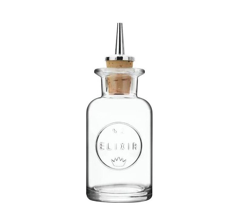 New Project (1) Luigi Round Glass Bottle Bitters Dispenser - Image 1