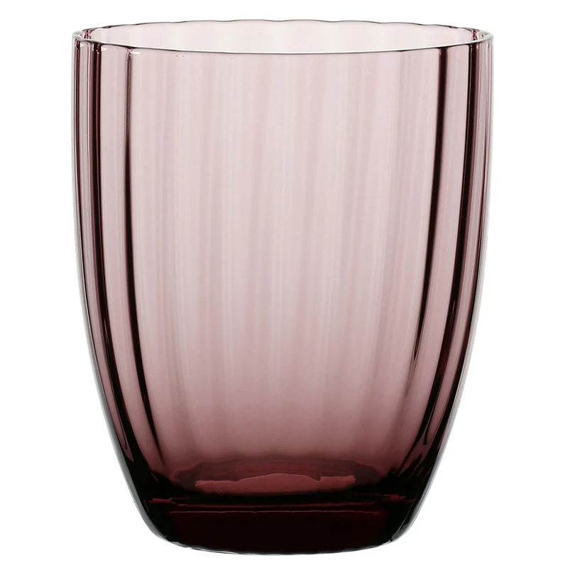 Prismia Pink Glass Tumbler Prismia Pink Water Glass Tumbler 310ml - Image 1