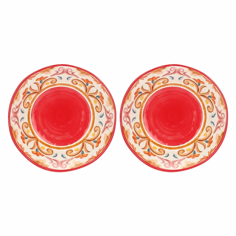 Rose and Tulipani Borgo Set of 2 Bowls Borgo Melamine Pasta Bowl (20cm) Set of 2 - Image 1