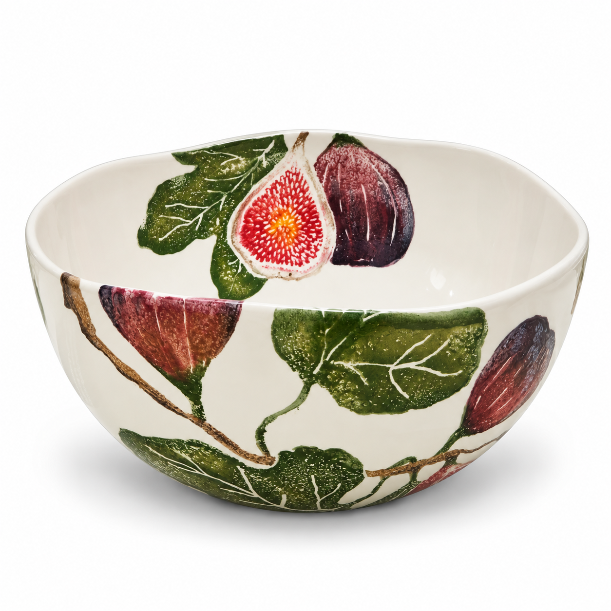Rossetti Fig Medium Serving Bowl (31x14cm) (2) Rossetti Fig Medium Ceramic Serving Bowl 31x14cm - Image 1