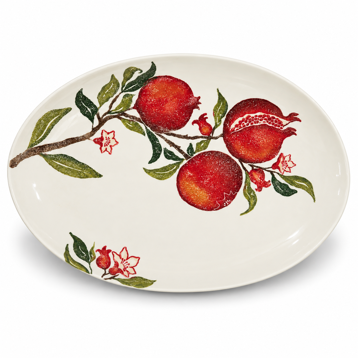 Rossetti Pomegranate Oval Serving Platter (48x33cm) Rossetti Pomegranate Oval Serving Platter (48x33cm) - Image 1