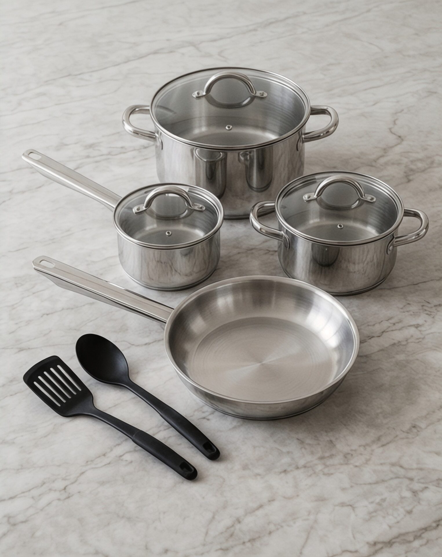 Rossetti Toscana Stainless Steel Cookware Set Rossetti Toscana Stainless Steel Cookware 9-Piece Set - Image 1