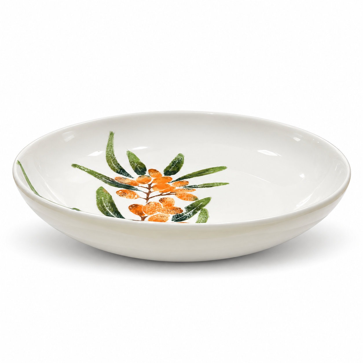 WILD BERRY PASTA BOWL YELLOW Ø 24,5 x 4,5 cm 2 Wild Berry Pasta Bowl Yellow Ø 24,5 X 4,5 Cm - Image 1