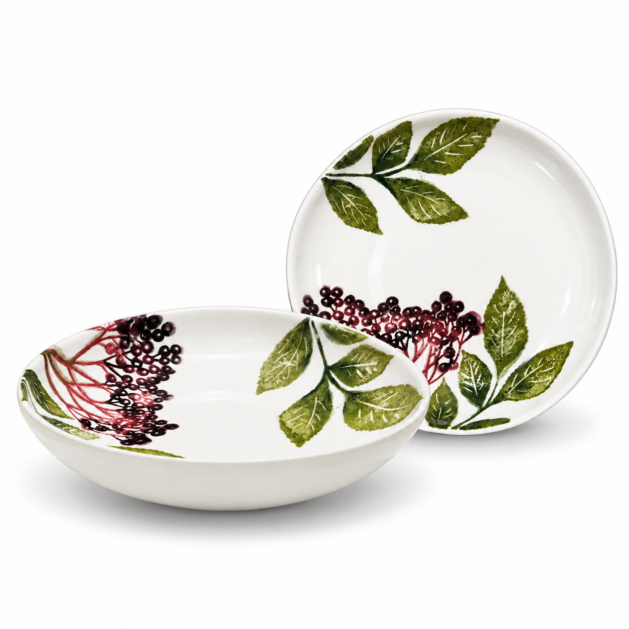 Wild Berry Pasta Bowl Red Ø 24,5 X 4,5 Cm Wild Berry Pasta Bowl Red Ø 24,5 X 4,5 Cm - Image 1